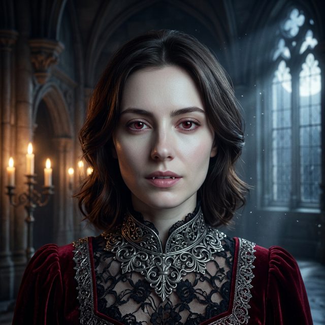 Ava as a vampire